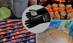 1. RAPICCA Extra Long Fire Pit Gloves