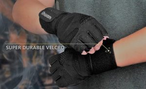 3. ihuan Ventilated Gym Workout Gloves for fitness