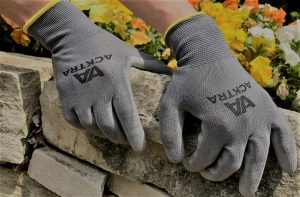 7. ACKTRA PU Safety Work Gloves